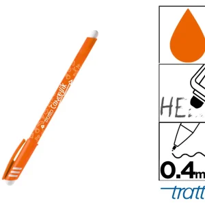 Tratto penna cancellabile arancione