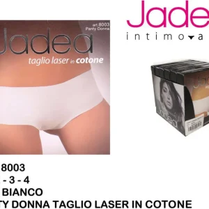 JADEA panty taglio laser cotone bianco 8003