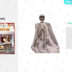 HALLOWEEN decorazione di garza bianco 76x183cm