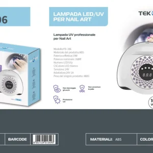 TEK ONE lampada uv per nail  168w FD-106