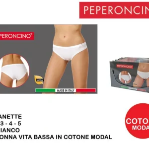 PEPERONCINO slip donna vita bassa in cotone art.janettte