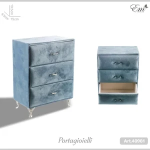 Portagioielli mini armadio blu art.40961