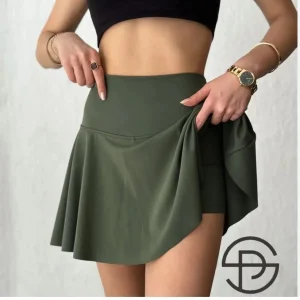 PANTALONI con gonna in seta ghiacciata