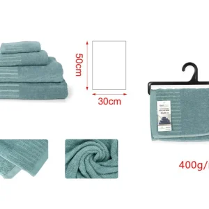 ASCIUGAMANO grigio-blu 30x50cm