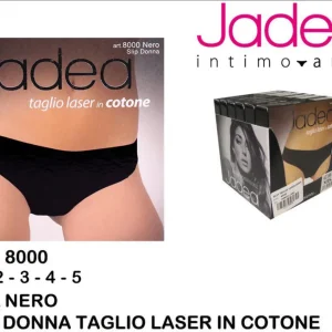 JADEA slip taglio laser cotone nero art.8000