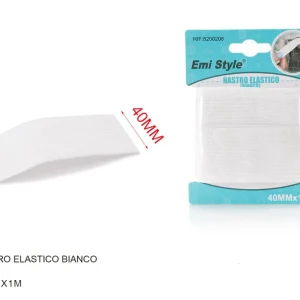 NASTRO elastico  Bianco 40mmx1m