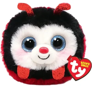 TY beanie balls Lzzy la coccinella
