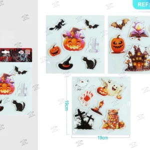 HALLOWEEN adesivi gelatinosi fluorescenti con stampa