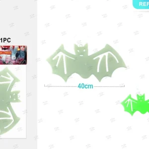 HALLOWEEN ciondolo pipistrello fluorescente  40cm