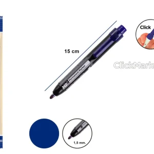 MP Pennarello indelebile a scatto 1,5mm blu