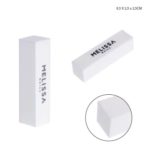 MELISSA block buffer per unghie 9,5x2,5cm bianco