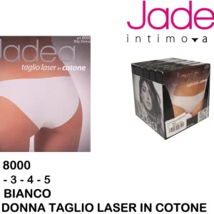 JADEA slip taglio laser cotone bianco art.8000