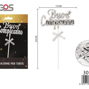 DECORAZIONE per torta “buon compleanno “