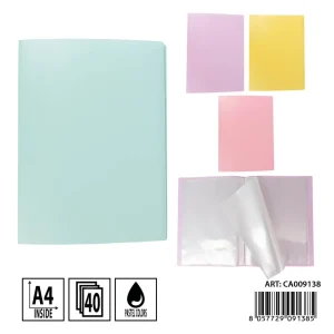 PRYMA porta listino A4 40tasche pastel