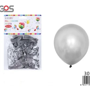 PALLONCINO argento 50pz 25cm