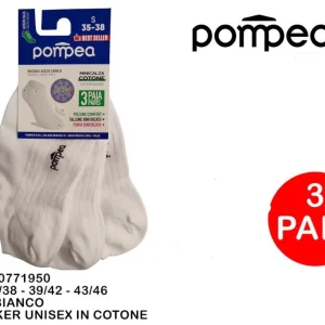 POMPEA sneaker unisex in cotone bianco