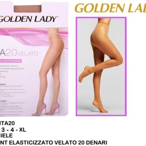 GOLDEN LADY collant 20denari miele