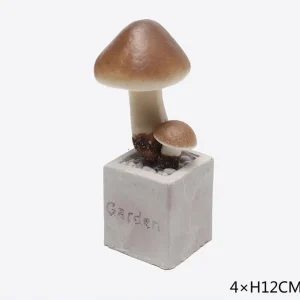 decorativo vasetto funghi 4x12cm