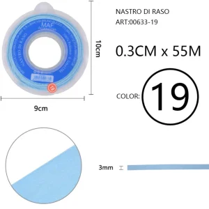 NASTRO di raso 0,3cmx55m 19