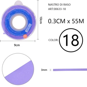 NASTRO di raso 0,3cmx55m 18