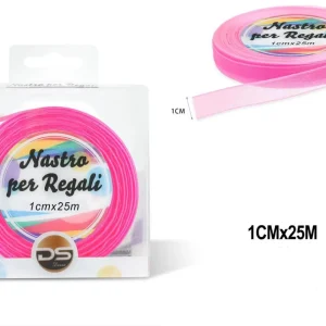 Nastro organza 1 cm ROSA CALDO