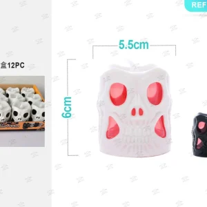 HALLOWEEN lampadine luce scheletro 6x5cm