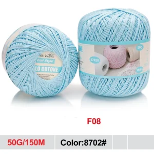 Filo cotone AZZURRO 50/150m