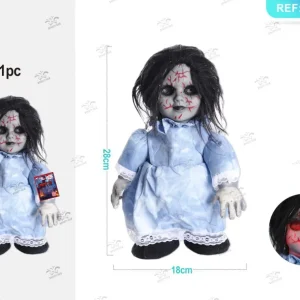 HALLOWEEN bambola fantasma clown 28x18cm