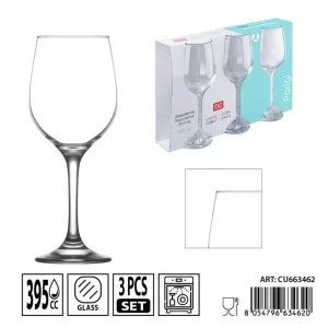 DC CASA calice V.bianco "Parigi" 395cc 3pz