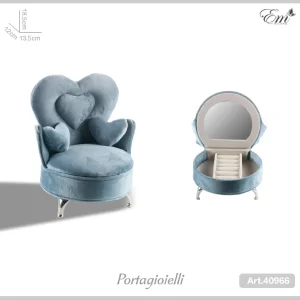 Portagioielli mini divano blu art.40966