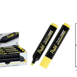 Tratto evidenziatore pastel giallo
