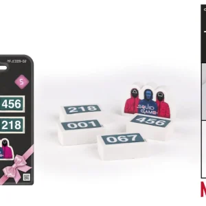 SQUID Game gomma per cancellare 5pz