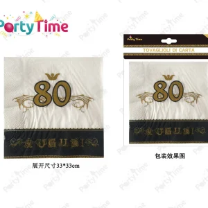 TOVAGLIOLI  auguri 80 nero oro