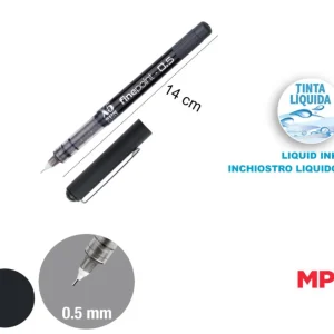MP penna X5 finepoint 0.5 Nero